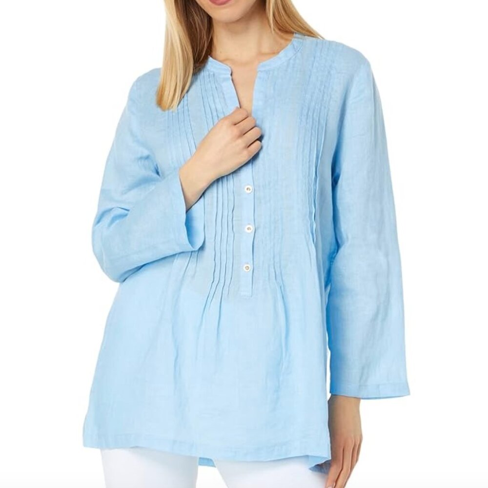 Lilly Pulitzer Sarasota Tunic 3/4 sleeve linen top - NWT Size XXS